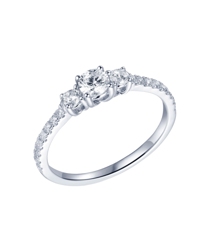 Sidabrinis žiedas su cirkoniais