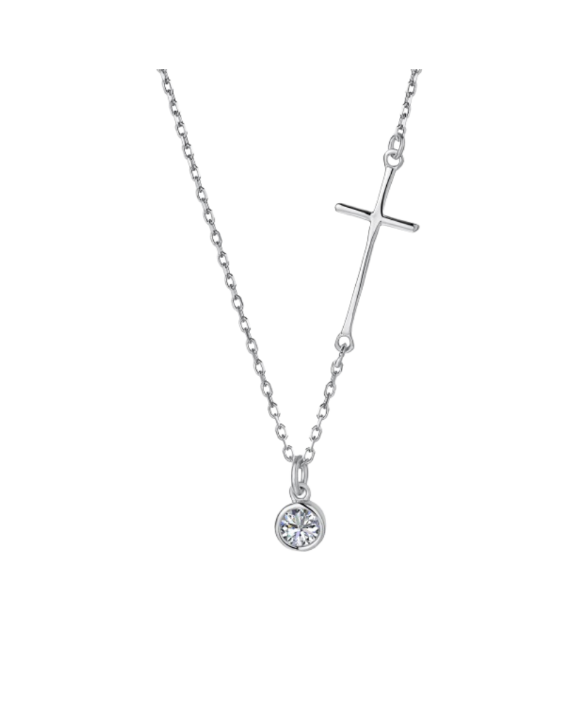 Sidabrinė grandinėlė su cirkoniais