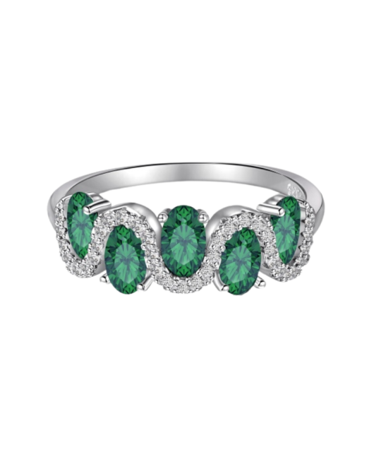 Sidabrinis žiedas su cirkoniais