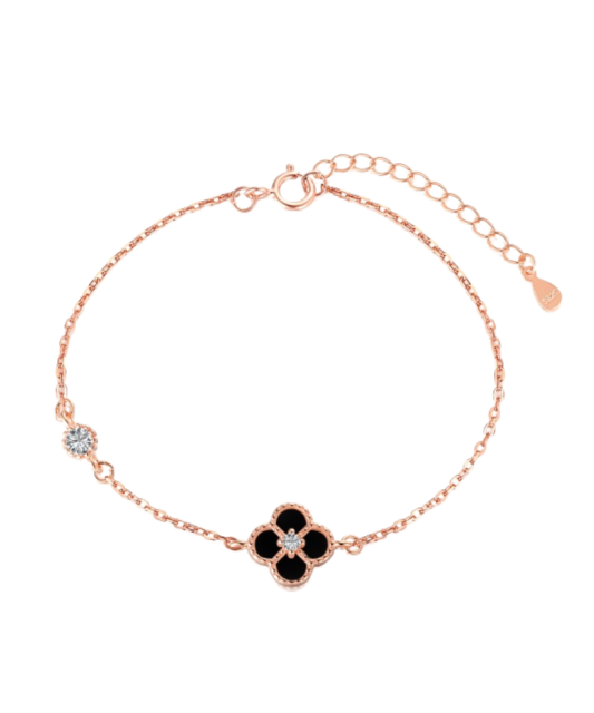 Paauksuota Sidabrinė apyrankė su cirkoniu ir emale