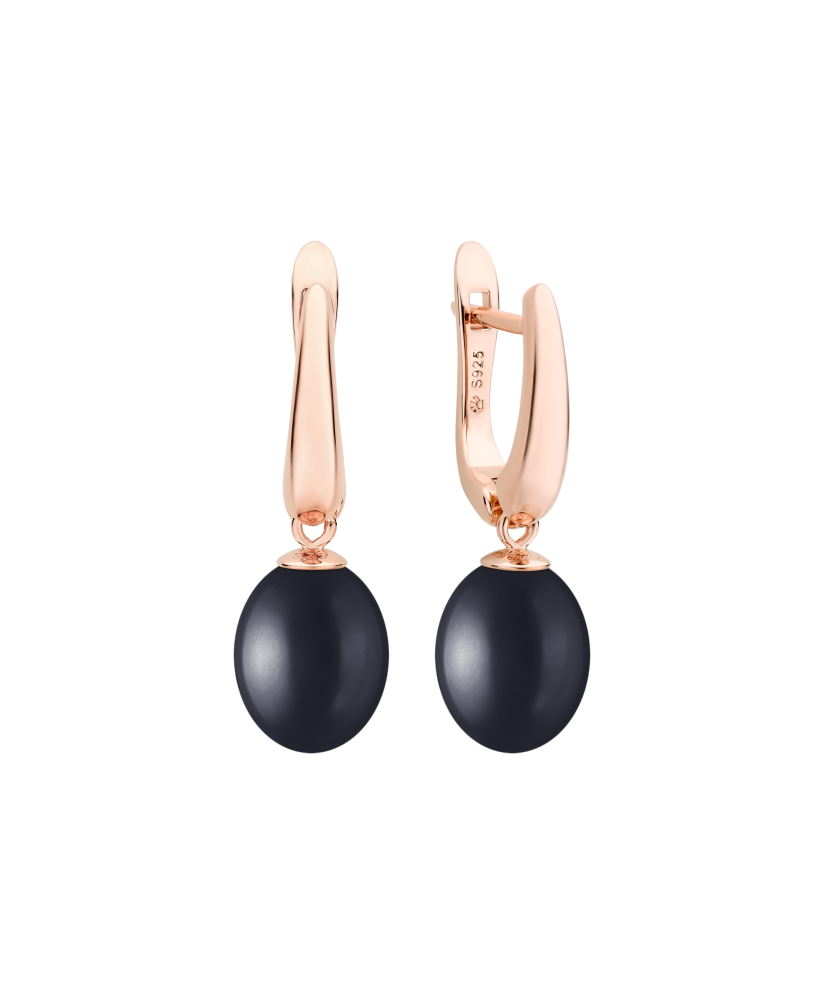 Paauksuoti sidabriniai auskarai su perlais