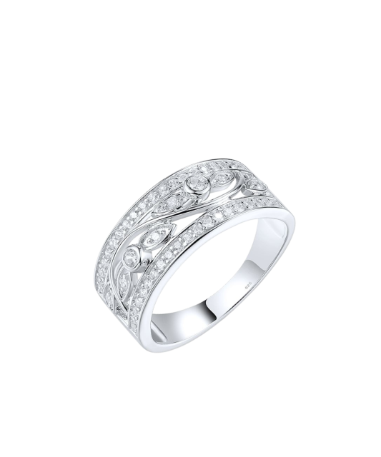 Sidabrinis žiedas su cirkoniais