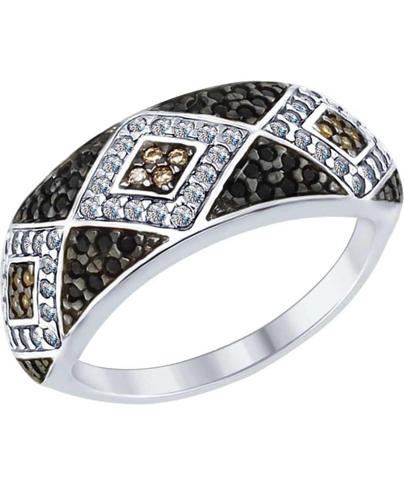 Sidabrinis žiedas su cirkoniais - Sidabriniai žiedai - Goldinga