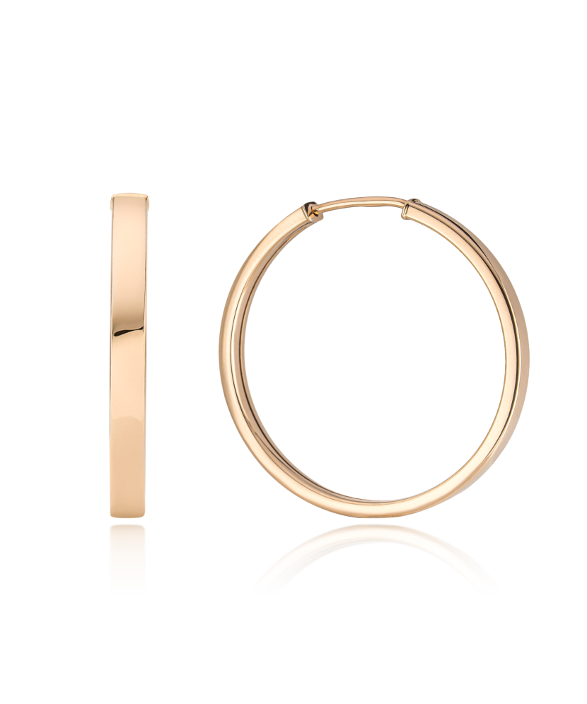 Auksiniai auskarai rinkutės 28mm