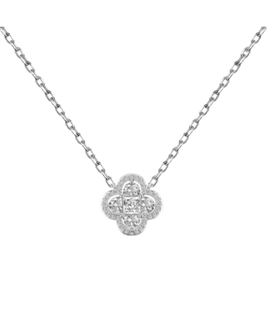 Sidabrinė grandinėlė su cirkonio pakabuku