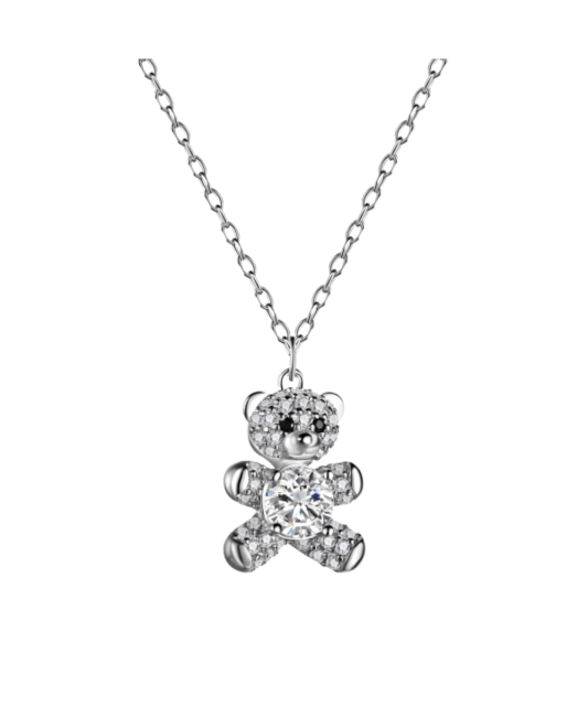 Sidabrinė grandinėlė su cirkonio pakabuku