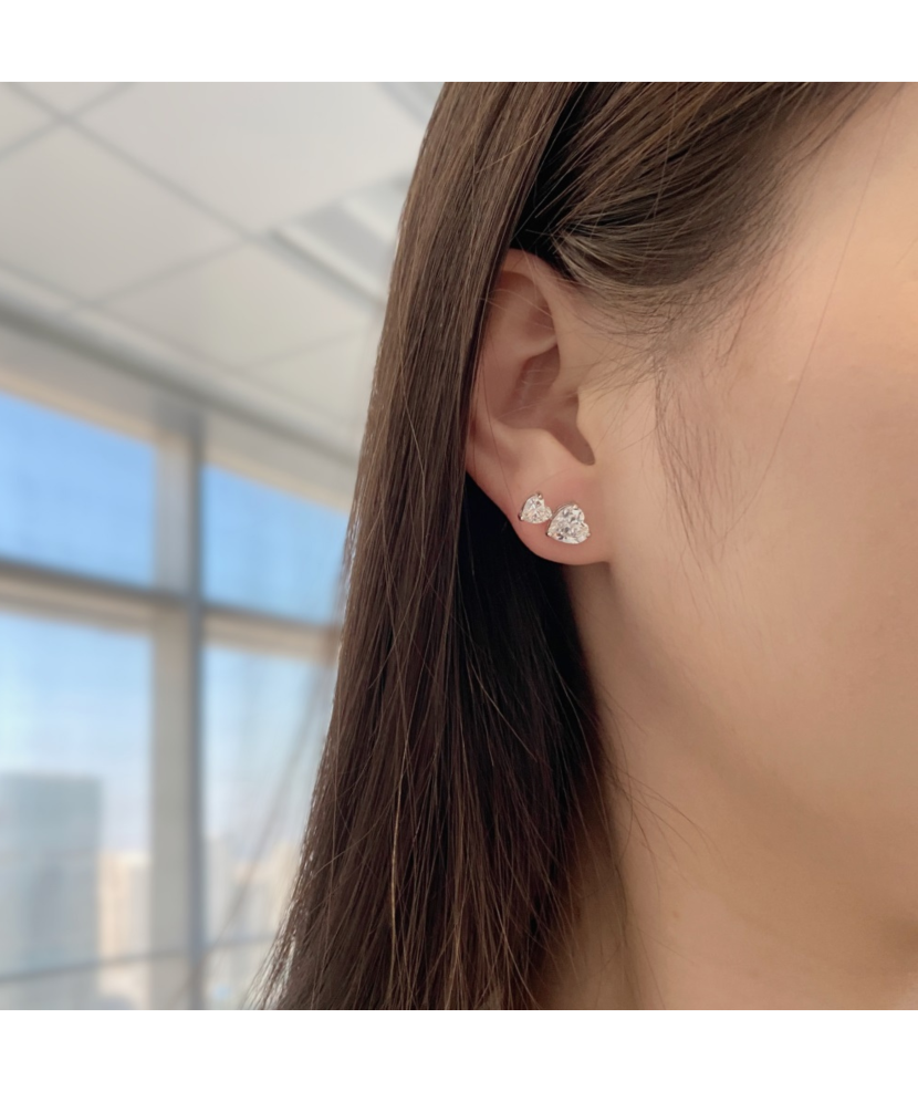 Sidabriniai auskarai su cirkoniais