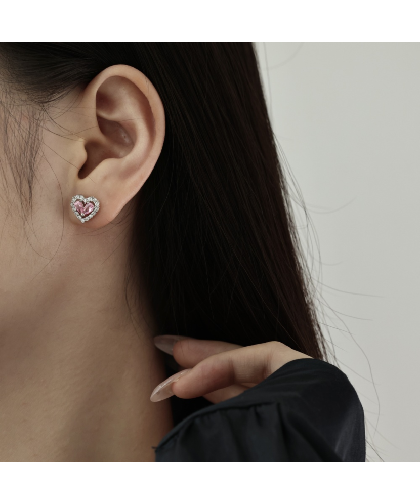 Sidabriniai auskarai su cirkoniais