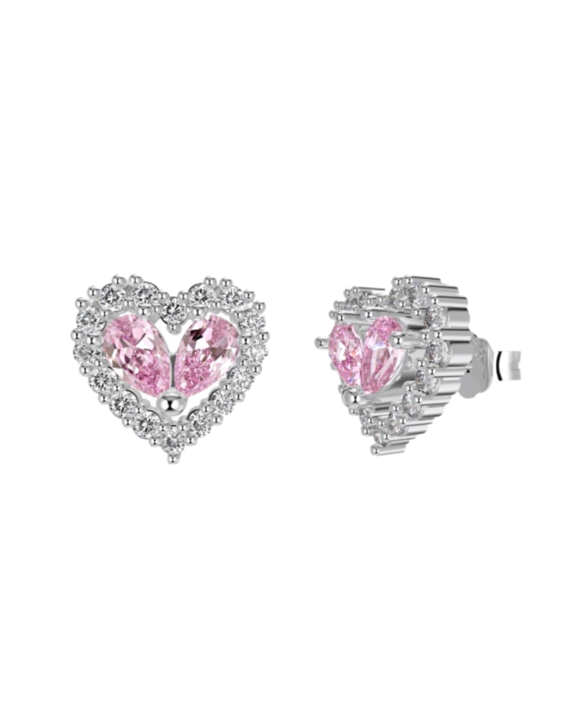 Sidabriniai auskarai su cirkoniais