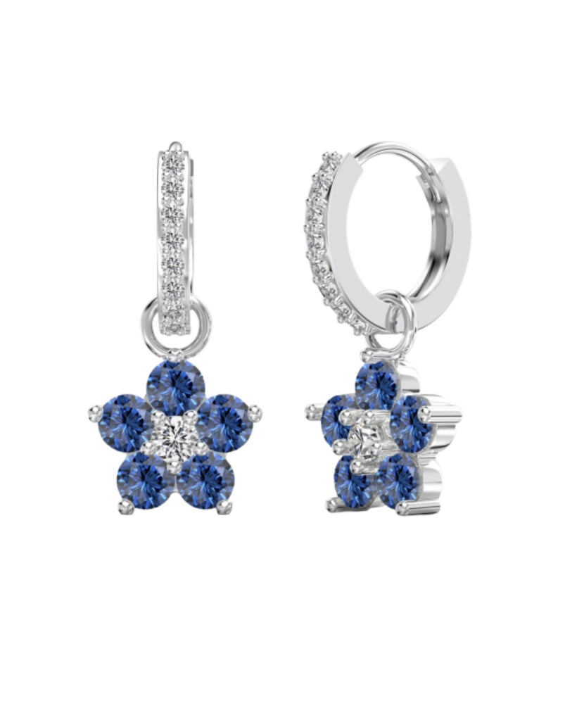 Sidabriniai auskarai su cirkoniais