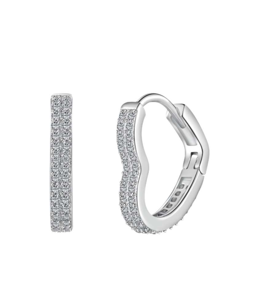 Sidabriniai auskarai su cirkoniais