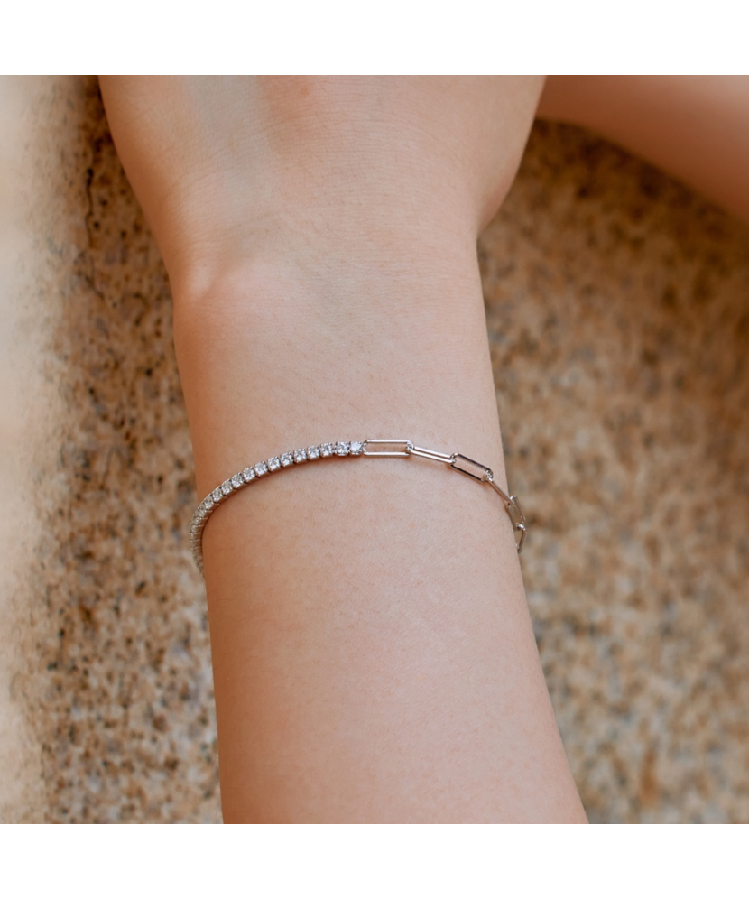 Sidabrinė apyrankė su cirkoniais