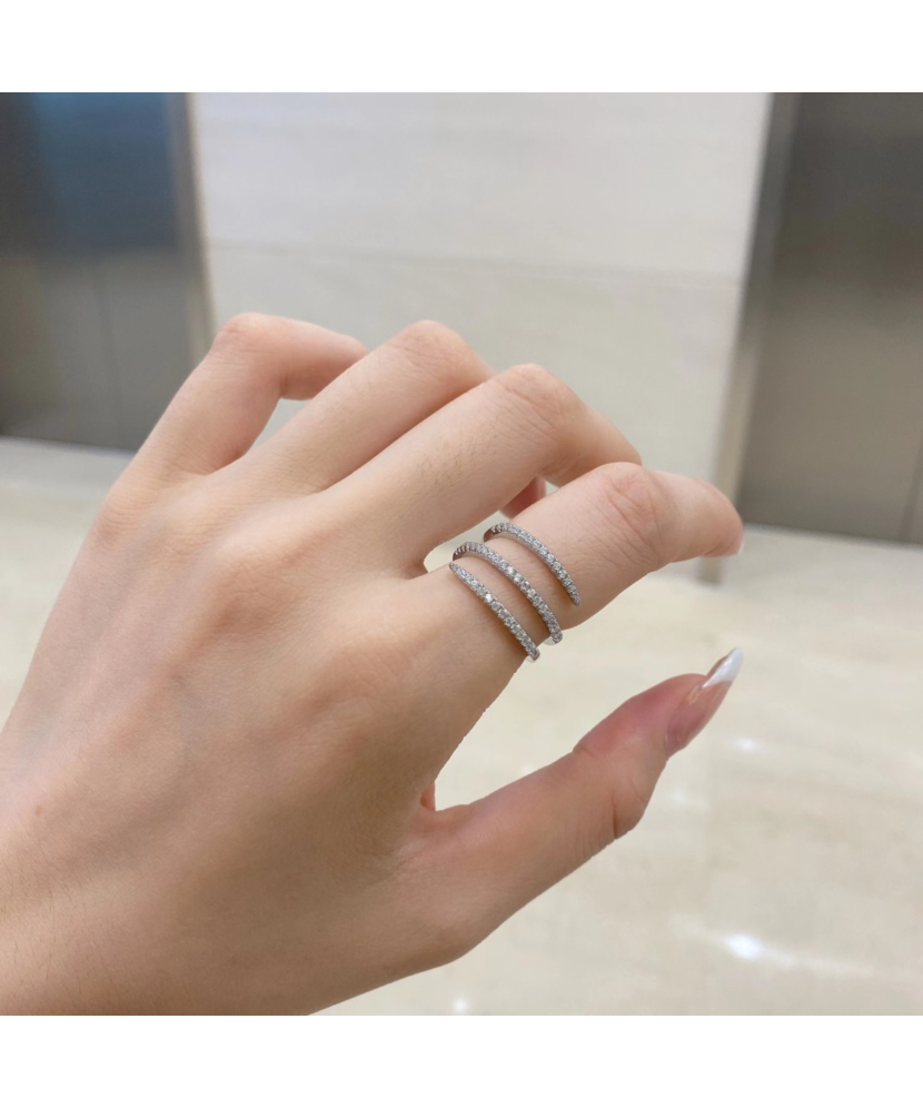 Sidabrinis žiedas su cirkoniais