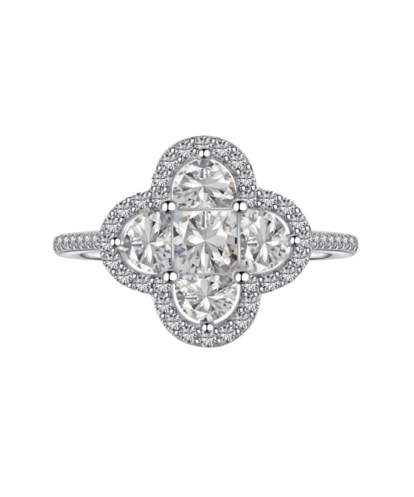 Sidabrinis žiedas su cirkoniais