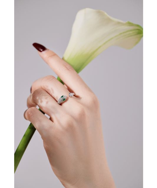 Sidabrinis žiedas su cirkoniais