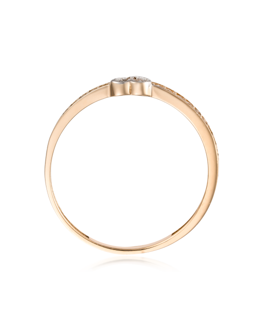 Auksinis žiedas su cirkoniais