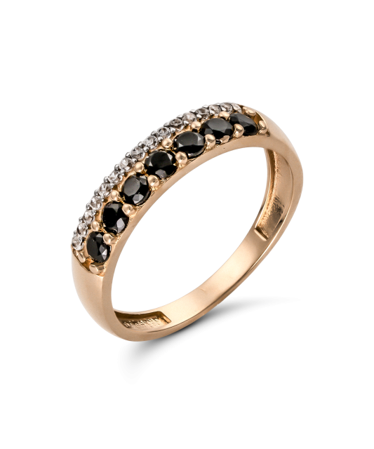 Auksinis žiedas su cirkoniais