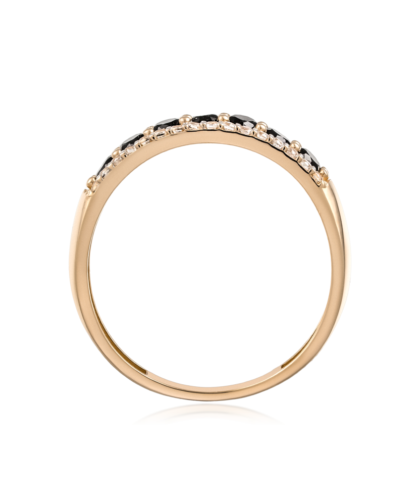 Auksinis žiedas su cirkoniais