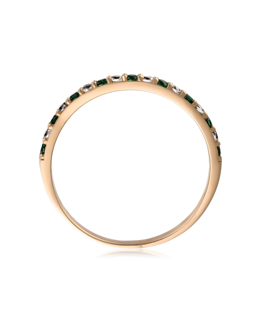 Auksinis žiedas su cirkoniais