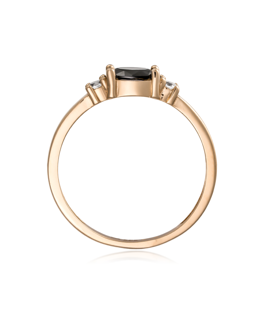 Auksinis žiedas su cirkoniais