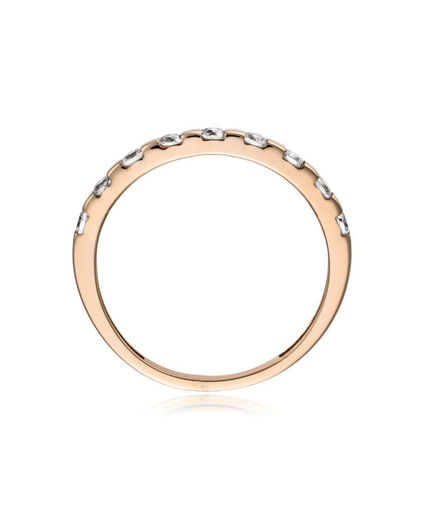 Auksinis žiedas su cirkoniais