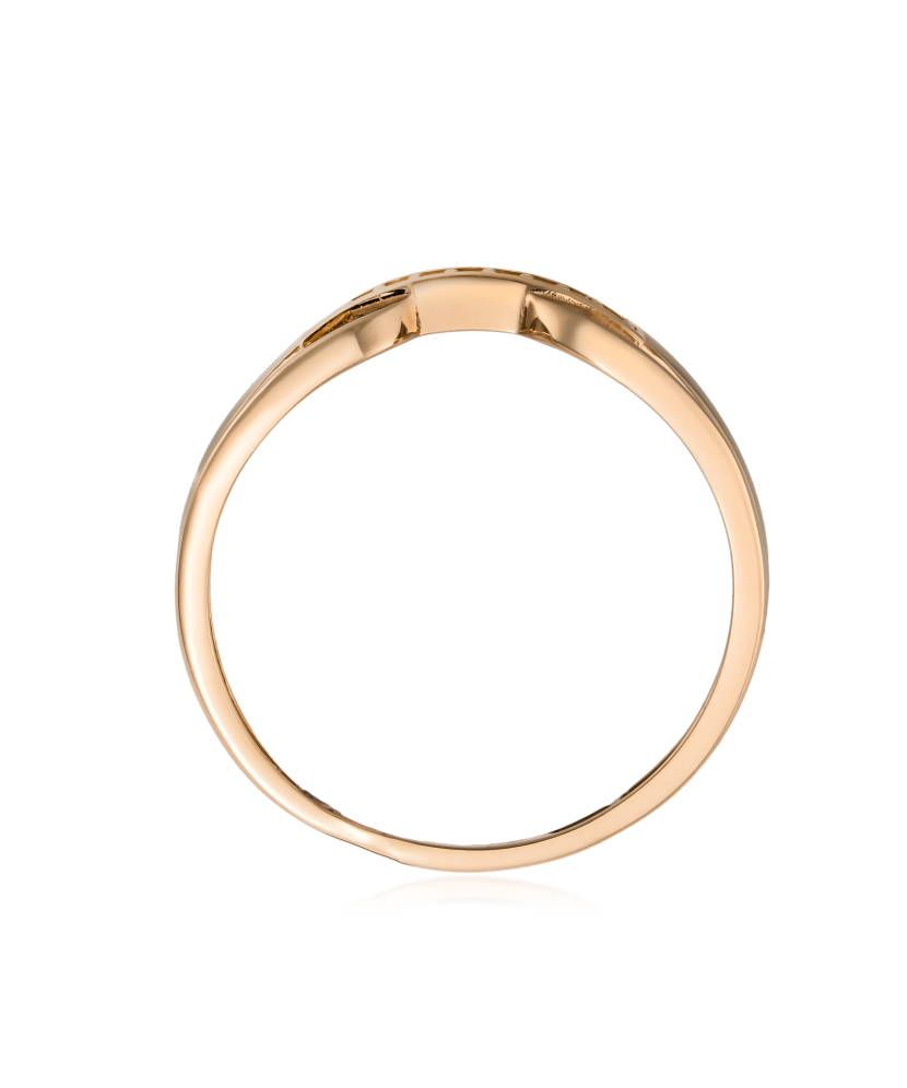 Auksinis žiedas su cirkoniais