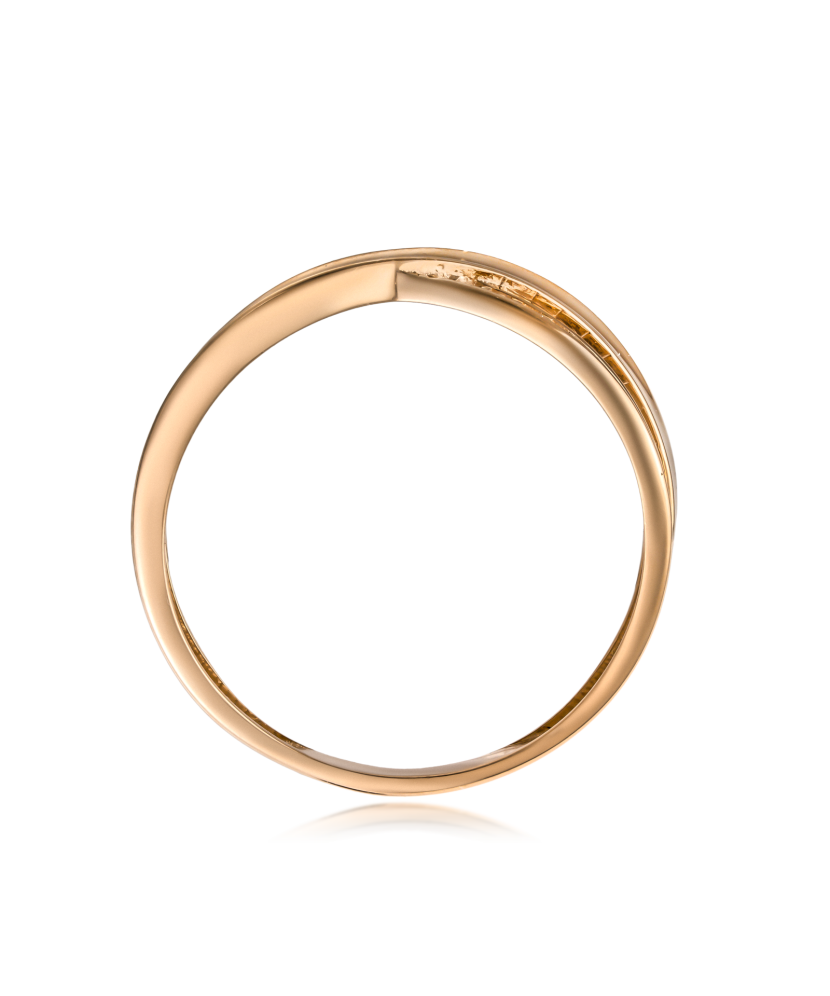 Auksinis žiedas su cirkoniais