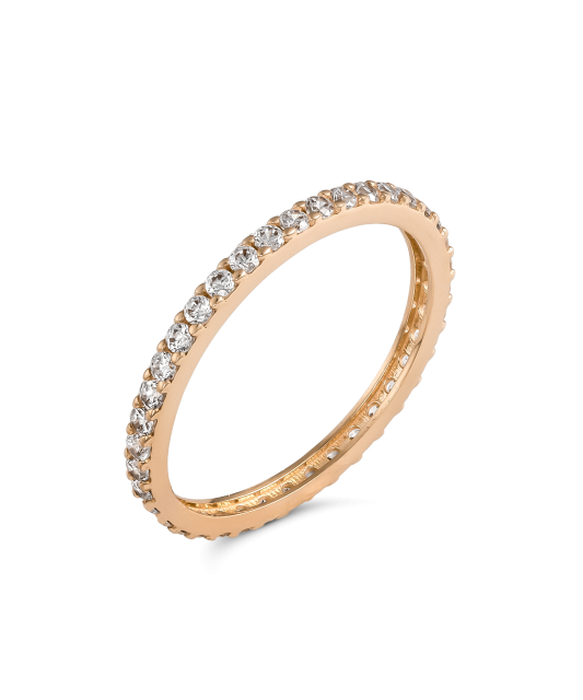 Auksinis žiedas su cirkoniais