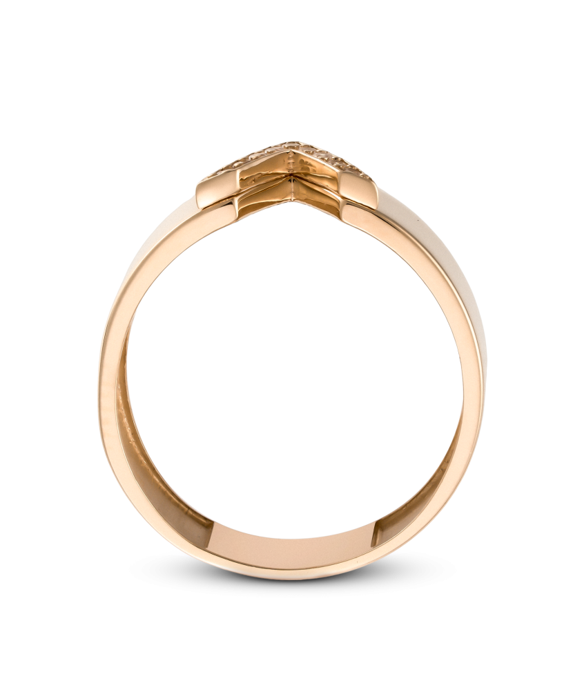 Auksinis žiedas su cirkoniais