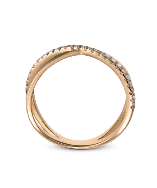 Auksinis žiedas su cirkoniais