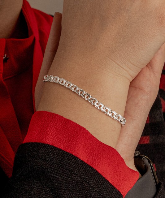 Sidabrinė apyrankė "Bismark" 5.2mm