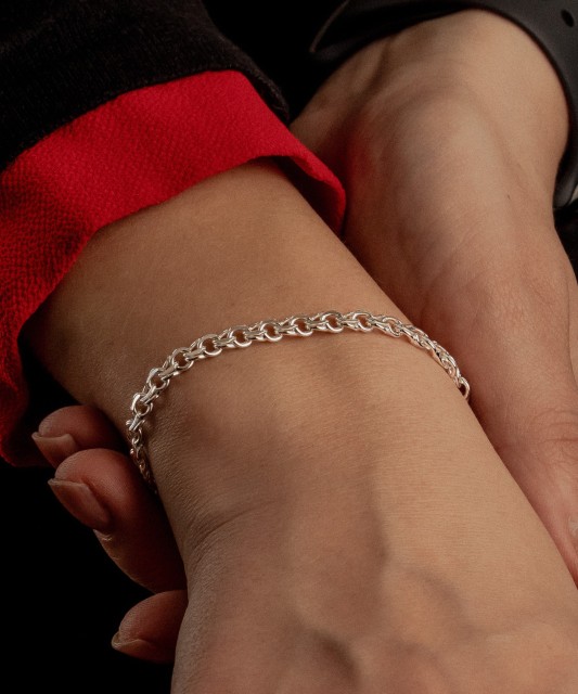 Sidabrinė apyrankė "Bismark" 5.2mm