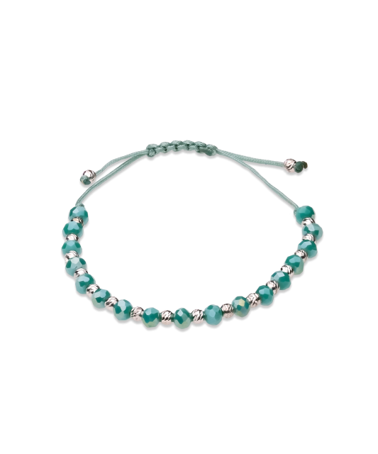 Juodo Siūlo Apyrankė Su Sidabru Ir Oniksais