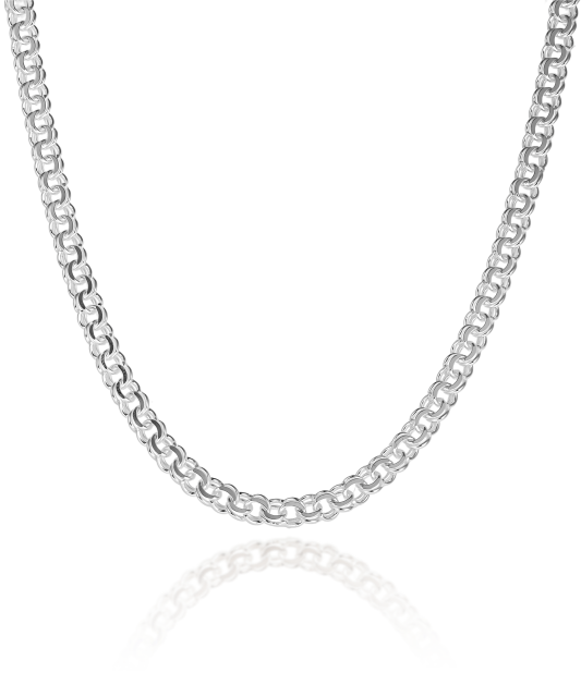 Sidabrinė grandinėlė "Bismark" 5mm