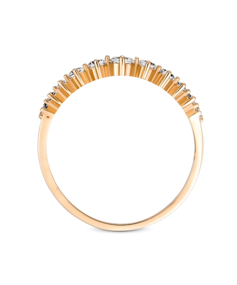 Auksinis žiedas su cirkoniais