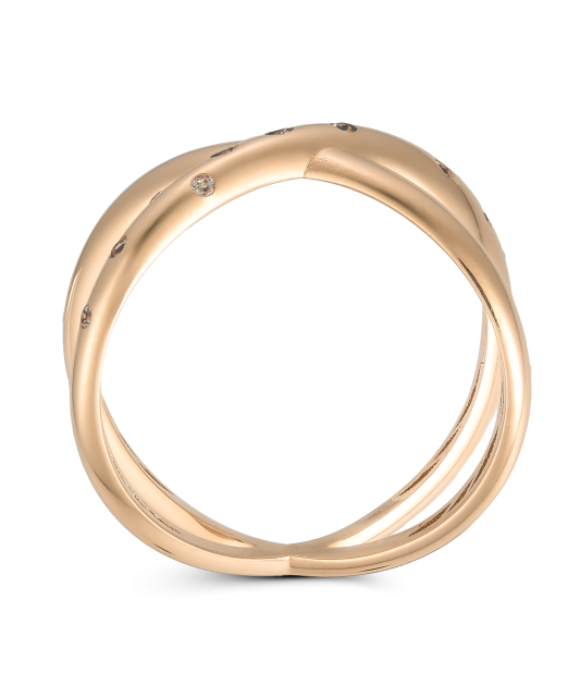 Auksinis žiedas su cirkoniais