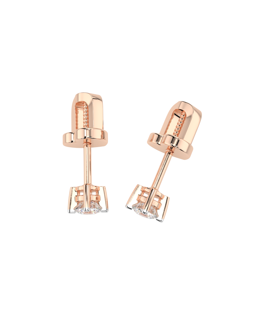 Auksiniai auskarai su deimantais  - Goldinga