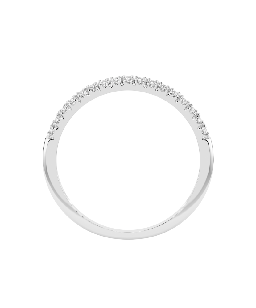 Balto aukso žiedas su briliantais  - Goldinga