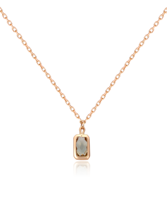 Auksinė grandinėlė su cirkonio pakabuku