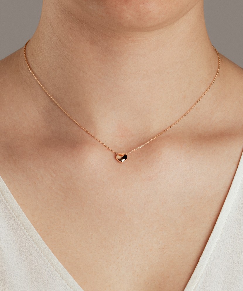 Auksinė grandinėlė su pakabuku "Širdelė"