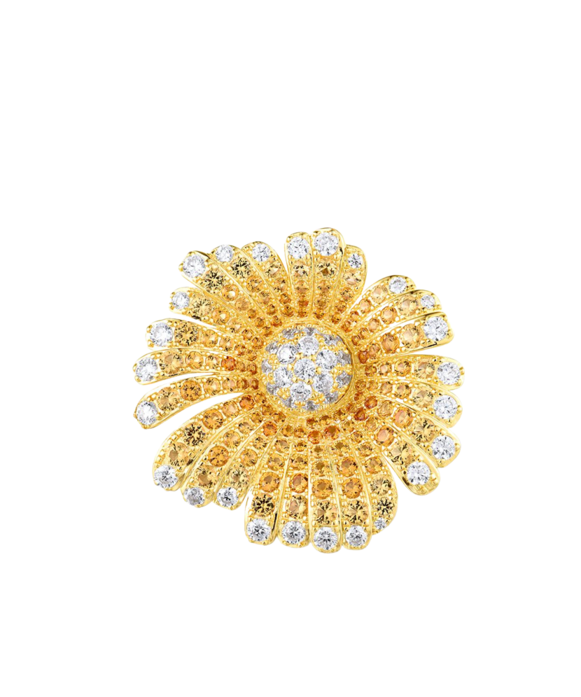 Paauksuotas Sidabrinis pakabukas su špineliais ir cirkoniais