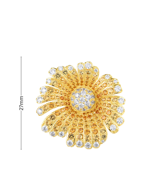 Paauksuotas Sidabrinis pakabukas su špineliais ir cirkoniais