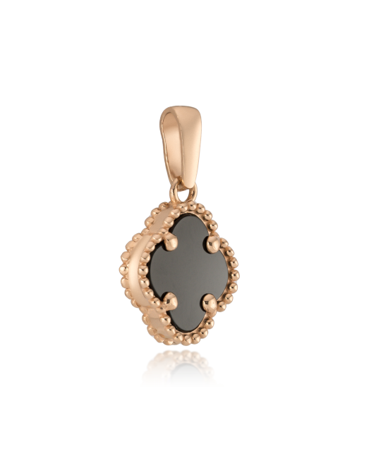 Auksinis pakabukas su oniksu