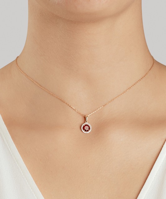 Auksinis pakabukas su cirkoniais