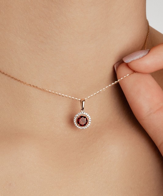 Auksinis pakabukas su cirkoniais