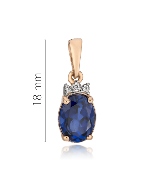 Auksinis pakabukas su cirkoniais