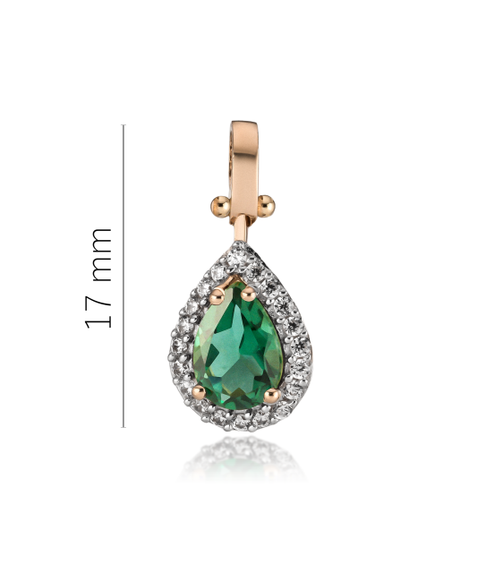 Auksinis pakabukas su cirkoniais