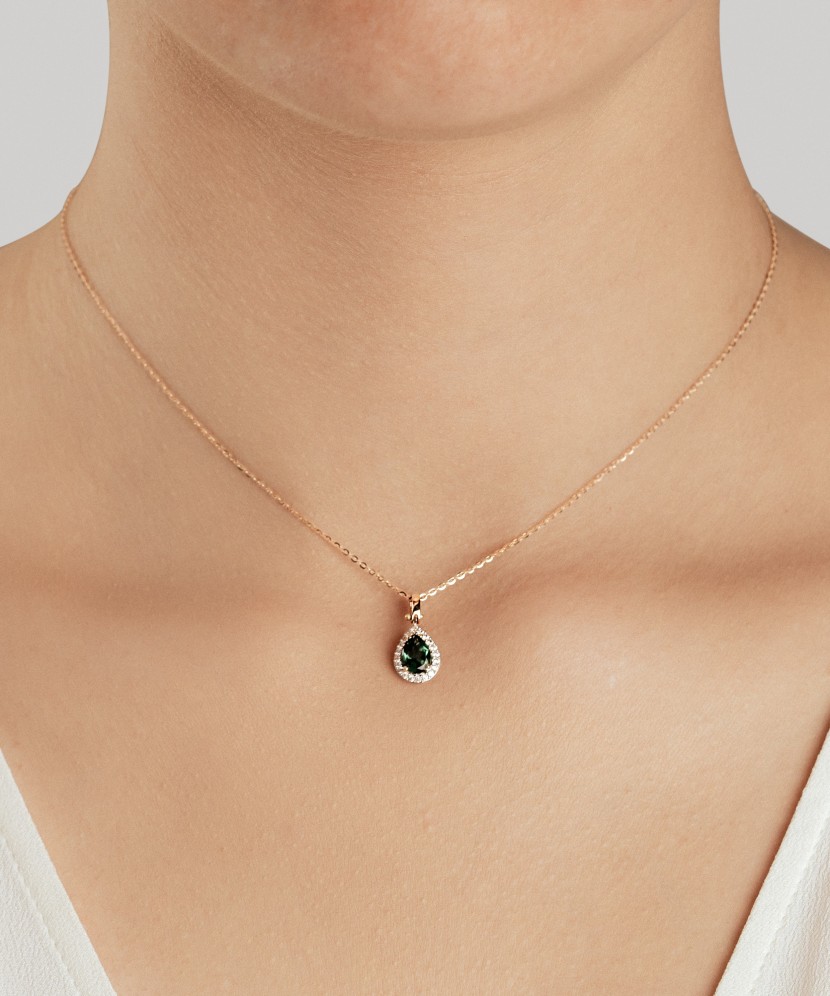 Auksinis pakabukas su cirkoniais