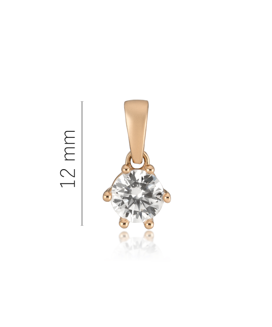 Auksinis pakabukas su cirkoniais