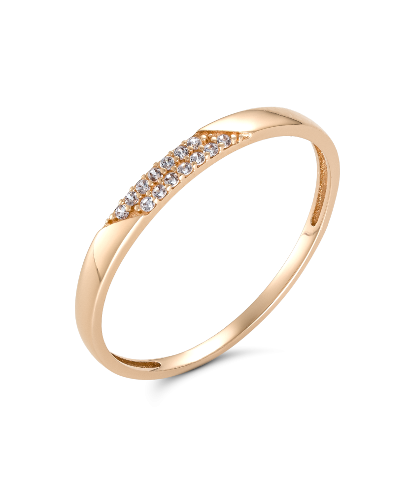 Auksinis žiedas su cirkoniais  - Goldinga